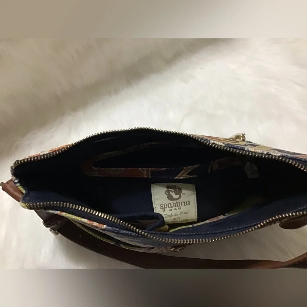 Spartina 449 Daufuskie Island Linen/leather handbag